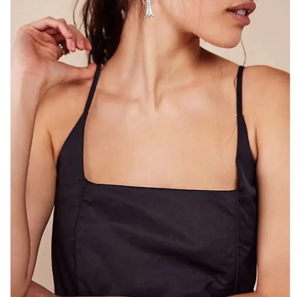 NWT Free People Marissa Little Black Dress Size Large Minimalist NYE Chic
